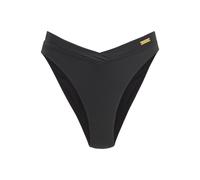 Bikini-Hose LASCANA "Italy", Damen, Gr. 40, N-Gr, schwarz, Microfaser, Polyamid, Microfaser, unifarben, Badehosen, mit hohem Beinausschnitt (69138749-40) schwarz