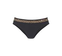 LASCANA Bikini-Hose Damen schwarz-leo Gr.34