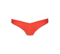 Bikini-Hose LSCN BY LASCANA "Gina", Damen, Gr. 40, N-Gr, orange (orangerot), Recycling-Polyamid, unifarben, Badehosen Bikini-Hose, mit V-Bund (40942214-40)