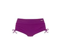 Bikini-Hotpants LASCANA Gr. 46, N-Gr, pink (fuchsia) Damen Badehosen Ocean Blue mit seitlicher Raffung (91286500-46)