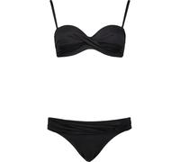 LASCANA Bügel-Bandeau-Bikini Damen schwarz Gr.38 Cup C