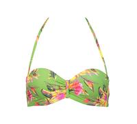 LASCANA Bügel-Bandeau-Bikini-Top Damen salbei-pink bedruckt Gr.40 Cup C
