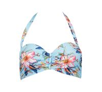 LASCANA Bügel-Bandeau-Bikini-Top Damen hellblau-bedruckt Gr.36 Cup C