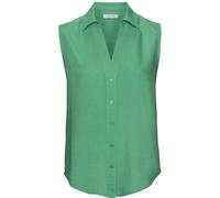 Blusentop LASCANA Gr. 34, grün (apfelgrün) Damen Blusen Strandblusen aus softer Webware mit Leinenanteil, Damenbluse Hemdblusenkragen (41010254-34) apfelgrün