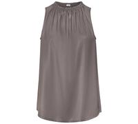 Blusentop LASCANA, Damen, Gr. 34, khaki, Satin, Obermaterial: 100% Polyester, unifarben, figurumspielend hüftlang, hoch geschlossener Ausschnitt, Blusen Blusentop, aus Satin, elegantes Satintop, festl