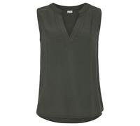 Blusentop LASCANA Gr. 36, grün (khaki) Damen Blusen Strandblusen mit V-Ausschnitt, Blusenshirt, Damenbluse, Basic Bestseller (26739438-36)