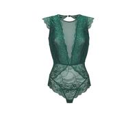 Body LASCANA, Damen, Gr. 44, N-Gr, grün (tannengrün), Spitze, Obermaterial: 90% Polyamid, 10% Elasthan, Bodys, aus transparenter Spitze und Netzeinsätzen, sexy Dessous (21579446-44) tannengrün