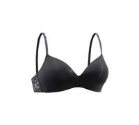 Bralette-BH LASCANA, Damen, Gr. 90, Cup A, schwarz, Microtouch, Obermaterial: 85% Polyamid, 15% Elasthan, Basic, BHs Spitzenwäsche Spitzen-BH Bralette Schalen-BH T-Shirt-BH Bügelloser-BH, ohne Bügel, 