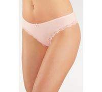 Brasilslip LASCANA Gr. 44/46, bunt (rosa, weiß, schwarz) Damen Unterhosen (451876-44) rosa, weiß, schwarz