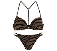 LASCANA - Bruno Banani LM Push-up Bikini black-gold - Gr. - 38A