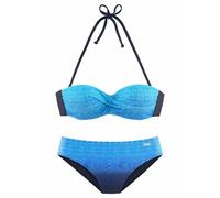 LASCANA Bügel-Bandeau-Bikini Damen blau Gr.38 Cup B