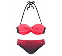 LASCANA Bügel-Bandeau-Bikini Damen rot-bedruckt Gr.42