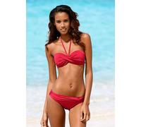 LASCANA Bügel-Bandeau-Bikini Damen rot Gr.40 Cup A