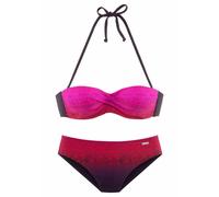 LASCANA Bügel-Bandeau-Bikini Damen rot Gr.48 Cup E