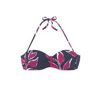 LASCANA Bügel-Bandeau-Bikini-Top Damen marine-bedruckt Gr.36 Cup B