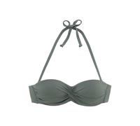 LASCANA Bügel-Bandeau-Bikini-Top Damen oliv Gr.34 Cup B