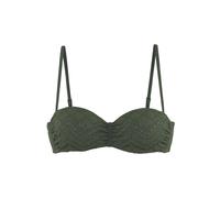 LASCANA Bügel-Bandeau-Bikini-Top Damen oliv Gr.38 Cup D