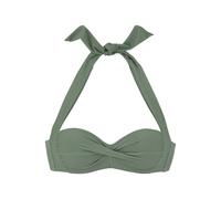 LASCANA Bügel-Bandeau-Bikini-Top Damen oliv Gr.38 Cup D