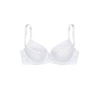Bügel-BH LASCANA "BH mit Bügel, Spitzen-BH", Damen, Gr. 95, Cup E, weiß, Spitze, Obermaterial: 88% Polyamid, 12% Elasthan, BHs Bügel-BH, als Dessous-Set kombinierbar, aus feiner Jacquardspitze, sexy D