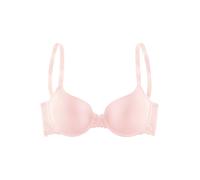 Schalen-BH LASCANA "Vittoria", Damen, Gr. 85, Cup D, rosa (rosé), Spitze, Obermaterial: 84% Polyamid (TACTEL), 16% Elasthan (LYCRA), Basic, BHs Schalen-BH, mit Bügel und Rücken aus floraler Spitze (91