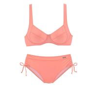 Bügel-Bikini LASCANA Gr. 48, Cup E, rot (lachs) Damen Bikini-Sets Bestseller (39940814-48) lachs