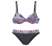 LASCANA Bügel-Bikini Damen lila bedruckt Gr.36 Cup D