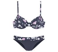 LASCANA Bügel-Bikini Damen marine-bedruckt Gr.38 Cup G