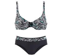 LASCANA Bügel-Bikini Damen schwarz-bedruckt Gr.36 Cup B