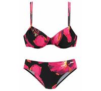 LASCANA Bügel-Bikini Damen schwarz-bedruckt Gr.44 Cup E
