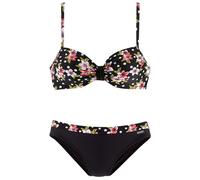 LASCANA Bügel-Bikini Damen schwarz-bedruckt Gr.48 Cup D