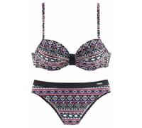 LASCANA Bügel-Bikini Damen schwarz-bunt Gr.44 Cup E