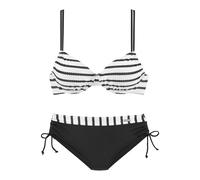 LASCANA Bügel-Bikini Damen schwarz-weiß Gr.36 Cup B