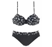 LASCANA Bügel-Bikini Damen schwarz-weiß Gr.36 Cup C