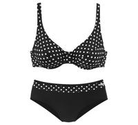 LASCANA Bügel-Bikini Damen schwarz-weiß Gr.48 Cup G