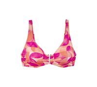 LASCANA Bügel-Bikini-Top Damen beere-pfirsich Gr.38 Cup E