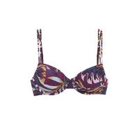 LASCANA Bügel-Bikini-Top Damen bordeaux bedruckt Gr.44 Cup B