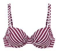 Venice Beach Bikini-Oberteil im Allover-Look Modell 'Tadu' in Bordeaux, Größe 44D