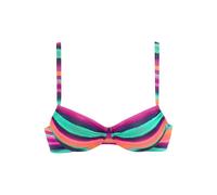 Bügel-Bikini-Top LASCANA "Rainbow" Gr. 40, Cup C, bunt (bunt, gestreift) Damen Bikini-Oberteile (816425-40) bunt, gestreift