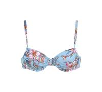 LASCANA Bügel-Bikini-Top Damen hellblau-bedruckt Gr.44 Cup D