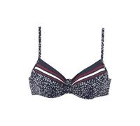 LASCANA Bügel-Bikini-Top Damen marine-bedruckt Gr.42 Cup E