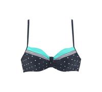 LASCANA Bügel-Bikini-Top Monroe 44, Cup B blau Damen Bikini Oberteile Bikinis Damenbademode 44, Cup B marine, türkis