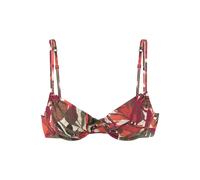 LASCANA Bügel-Bikini-Top Damen rot bedruckt Gr.44 Cup D