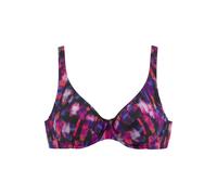 LASCANA Bügel-Bikini-Top Damen schwarz-bedruckt Gr.38 Cup D
