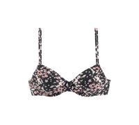 LASCANA Bügel-Bikini-Top Damen schwarz-bedruckt Gr.38 Cup E