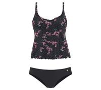 LASCANA Bügel-Tankini Damen schwarz-bedruckt Gr.46 Cup C