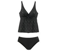 LASCANA Bügel-Tankini Damen schwarz-creme Gr.42 Cup D