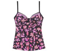 LASCANA Bügel-Tankini-Top Damen schwarz-pink Gr.36 Cup B