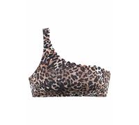 LASCANA Bustier-Bikini-Top Lexa, Mit Muschelkante 40, Cup A/B braun Damen Bikini Oberteile Bikinis Damenbademode 40, Cup A/B braun, bedruckt