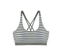 LASCANA - Venice Beach LM exkl. Sport Bustier-Top oliv stripe - Gr. - 34