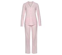 Lascana by Damen Vivance Dreams Damen Pyjama aus weicher Baumwolle im zeitlosen Streifen-Design